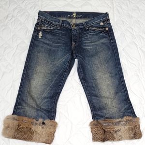 7 for all mankind  crop boot cut   size"28